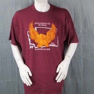 Vintage Graphic T-shirt - Motorcycle Wings Washington Meet Up 89 - Men's 3XL